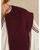 Baldini burgunderrote Weste