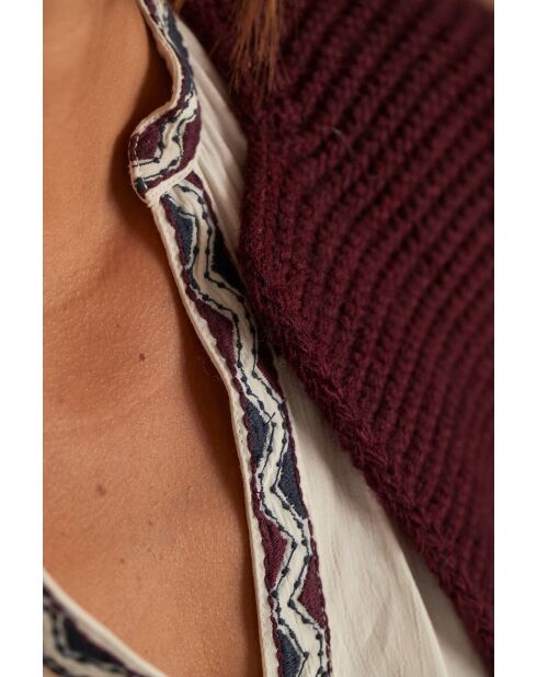 Baldini burgunderrote Weste