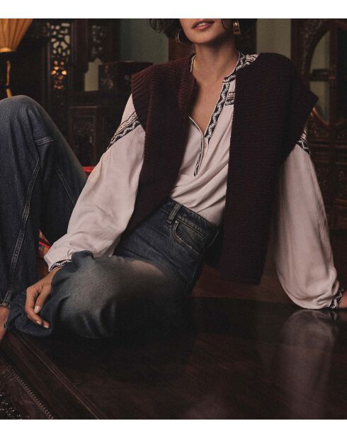 Baldini burgunderrote Weste