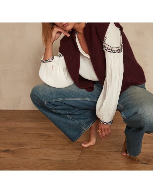 Baldini burgunderrote Weste