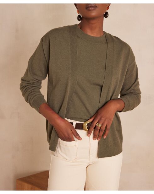 Cardigan Bayron kaki