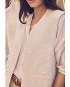 Chelby Gi schlichte ecrufarbene Weste