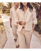 Chelby Gi schlichte ecrufarbene Weste