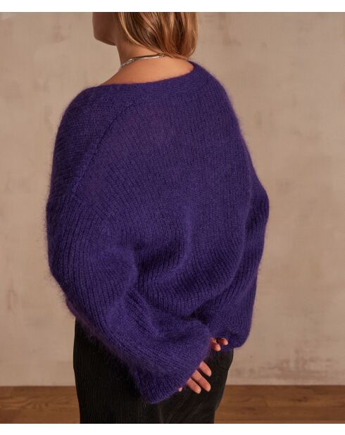 Violette Chelton-Strickjacke