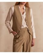 Chaleco de hojas lisas Carlotta Gi