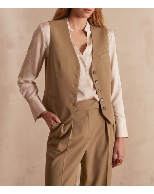 Gilet Carlotta Gi in foglia liscia