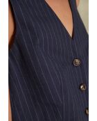 Blauwe gestreepte jas Abel Gi