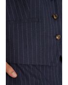 Blauwe gestreepte jas Abel Gi