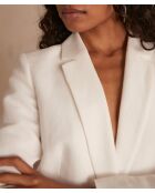 Chaqueta de traje de lino con cordones Arlene B