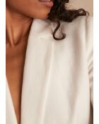 Chaqueta de traje de lino con cordones Arlene B