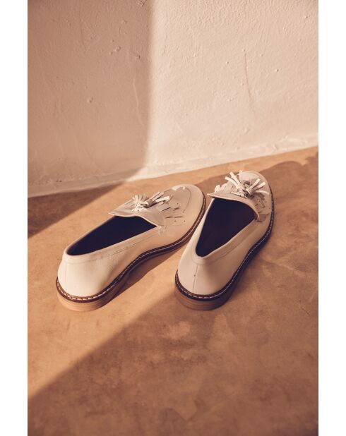 Mocassins Remy blanc