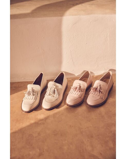 Mocassins Remy blanc