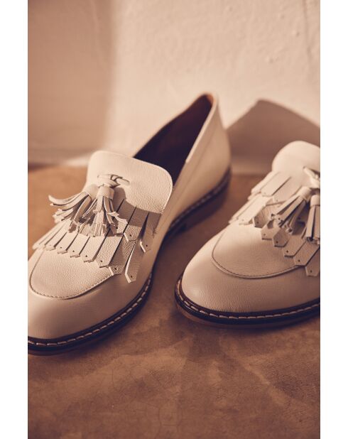 Mocassins Remy blanc