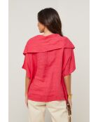 Top Séréna 100% Lin framboise