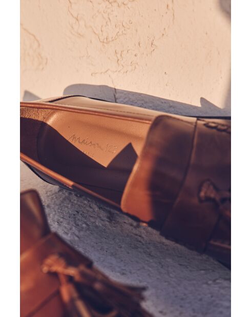 Mocassins Rosa camel clair