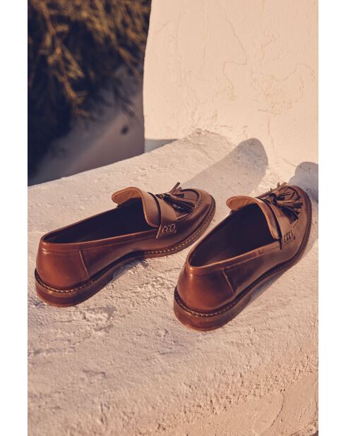 Mocassins Rosa camel clair