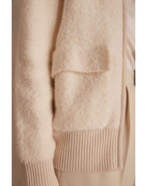 Claudio cremefarbene Strickjacke