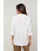 Chemise Énora 100% Lin blanche