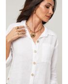 Chemise Énora 100% Lin blanche