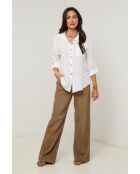 Chemise Énora 100% Lin blanche