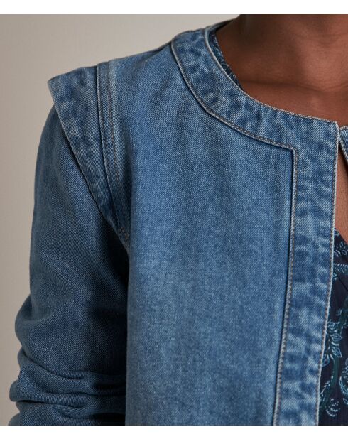 Leicht gewaschene Jeansjacke Dalila