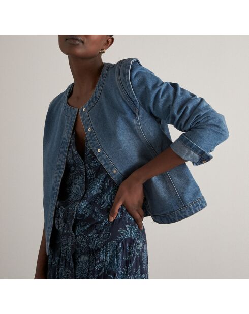 Leicht gewaschene Jeansjacke Dalila