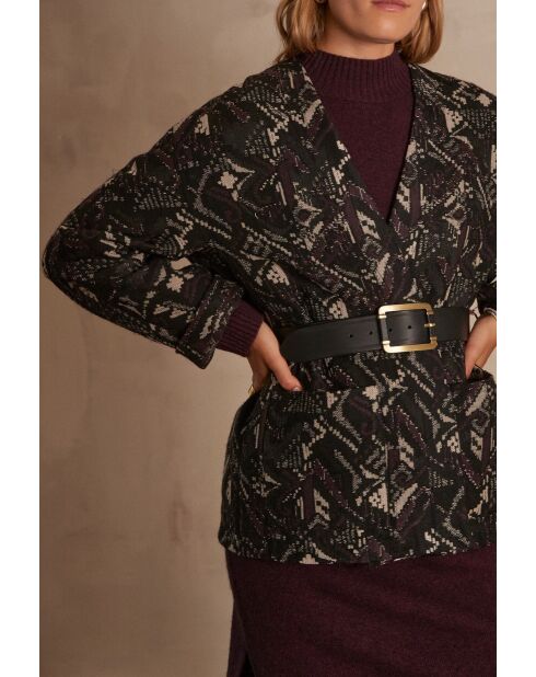 Chaqueta Marilyn B en jacquard negra