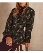 Giacca nera in jacquard Marilyn B