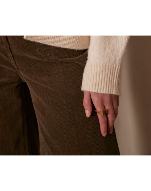 Crèmekleurige jas Clarence