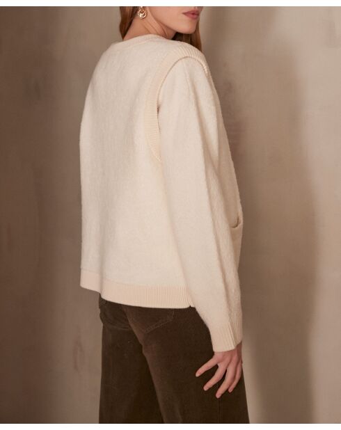 Crèmekleurige jas Clarence