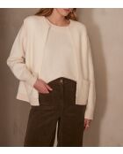 Crèmekleurige jas Clarence