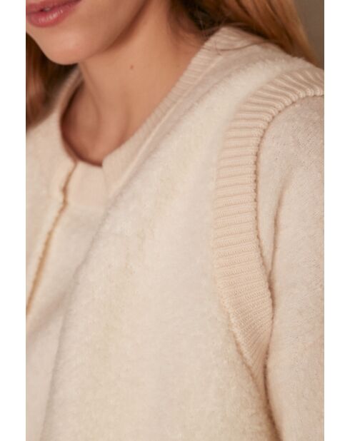 Crèmekleurige jas Clarence