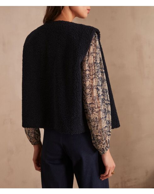 Sharon Gi Strickjacke mit rosafarbener Schnalle