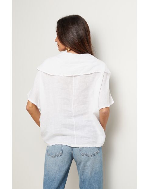 Top Séréna 100% Lin blanc
