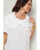 Top Séréna 100% Lin blanc