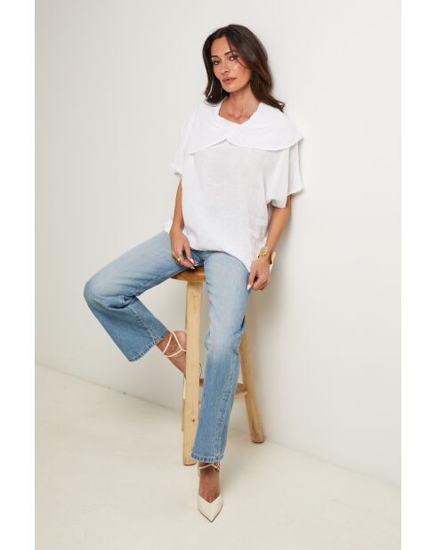 Top Séréna 100% Lin blanc