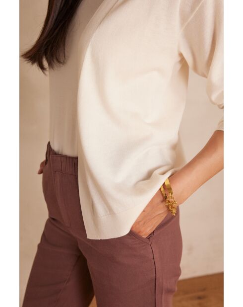 Cardigan Bayron crema