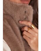 Suzanne Gi Ff helltaupefarbene Weste