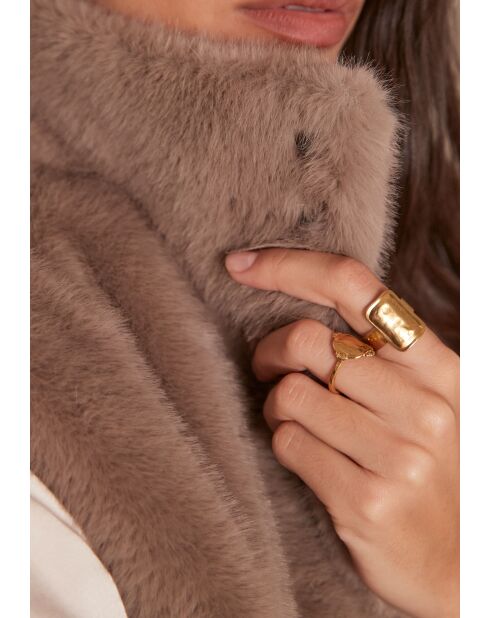 Suzanne Gi Ff helltaupefarbene Weste