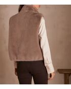 Suzanne Gi Ff helltaupefarbene Weste