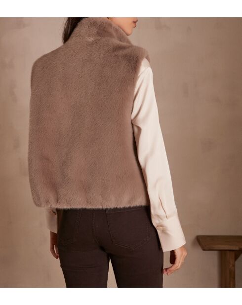 Suzanne Gi Ff helltaupefarbene Weste