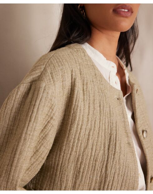 Giacca Carmen B Uni color mandorla