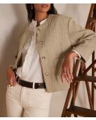 Giacca Carmen B Uni color mandorla