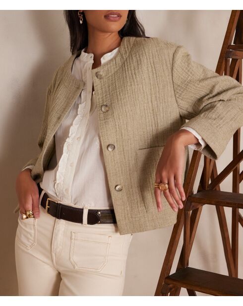 Giacca Carmen B Uni color mandorla