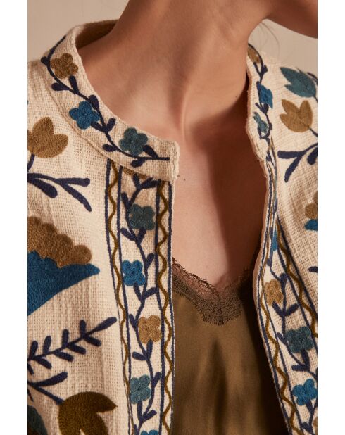 Geborduurde petroljas van Nathalie