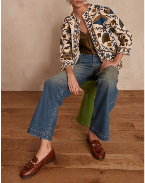 Geborduurde petroljas van Nathalie