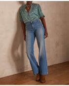 Blusa azul Bl Imp Turquesa