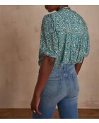 Blusa azul Bl Imp Turquesa