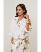 Chemise Adélia 100% Lin blanche