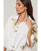 Chemise Adélia 100% Lin blanche